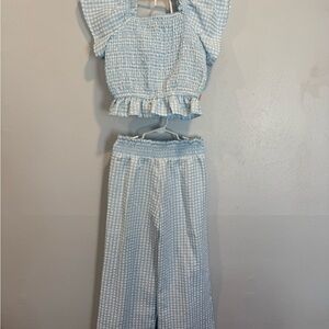 Light Blue Textured Top